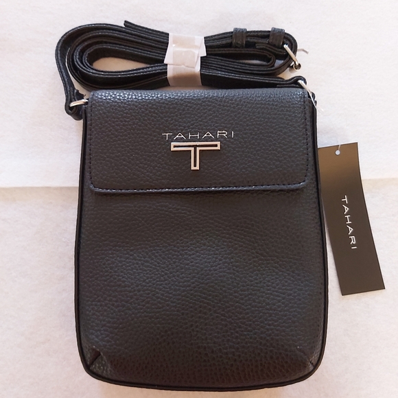 Tahari Leather-Look Crossbody Bag - Picture 2 of 15